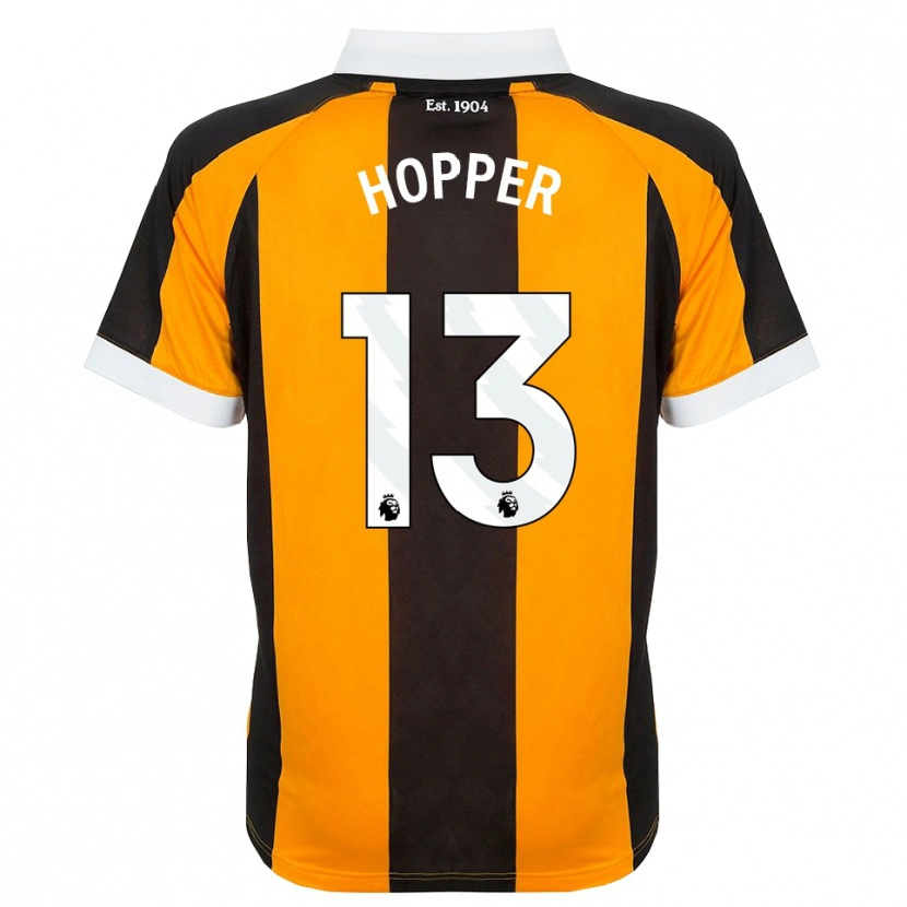 Danxen Kinderen Jake Hopper #13 Oranje Zwart Wit Thuisshirt Thuistenue 2026/27 T-Shirt België