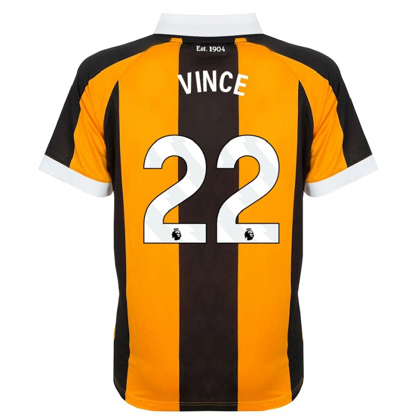 Danxen Kinderen Anna Vince #22 Oranje Zwart Wit Thuisshirt Thuistenue 2026/27 T-Shirt België