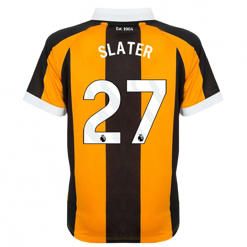 Danxen Kinderen Regan Slater #27 Oranje Zwart Wit Thuisshirt Thuistenue 2026/27 T-Shirt België