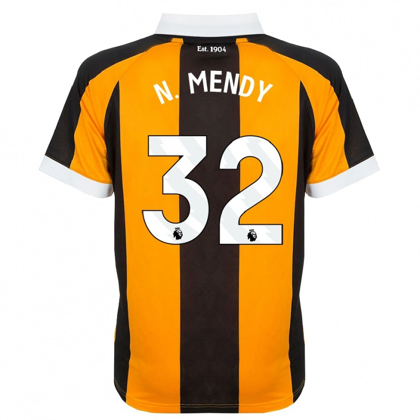 Danxen Kinderen Nobel Mendy #32 Oranje Zwart Wit Thuisshirt Thuistenue 2026/27 T-Shirt België