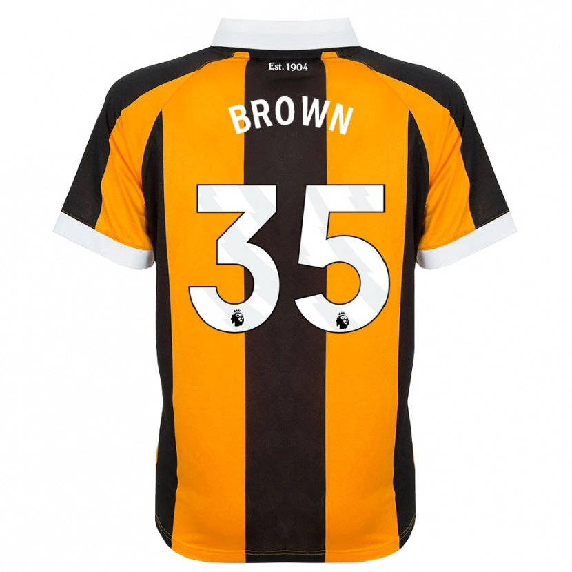 Danxen Kinderen Pharrell Brown #35 Oranje Zwart Wit Thuisshirt Thuistenue 2026/27 T-Shirt België