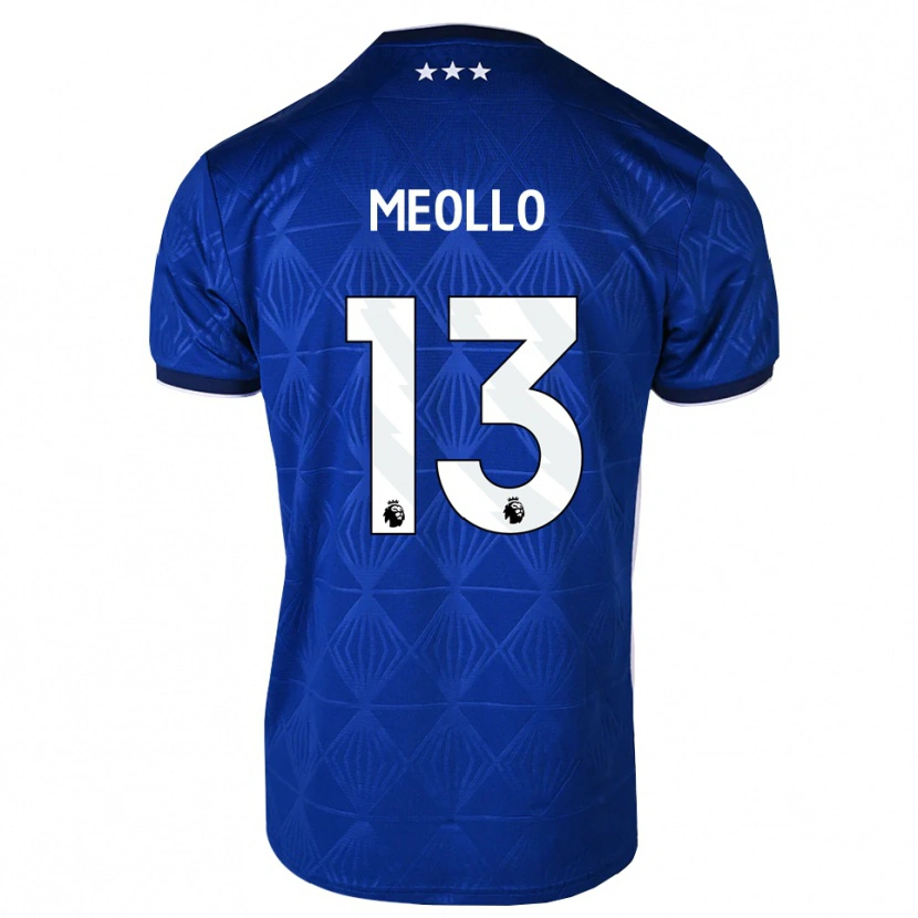 Danxen Kinderen Nina Meollo #13 Mediumblue Wit Rood Thuisshirt Thuistenue 2026/27 T-Shirt België
