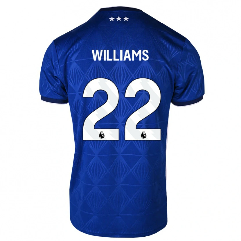 Danxen Kinderen Evie Williams #22 Mediumblue Wit Rood Thuisshirt Thuistenue 2026/27 T-Shirt België