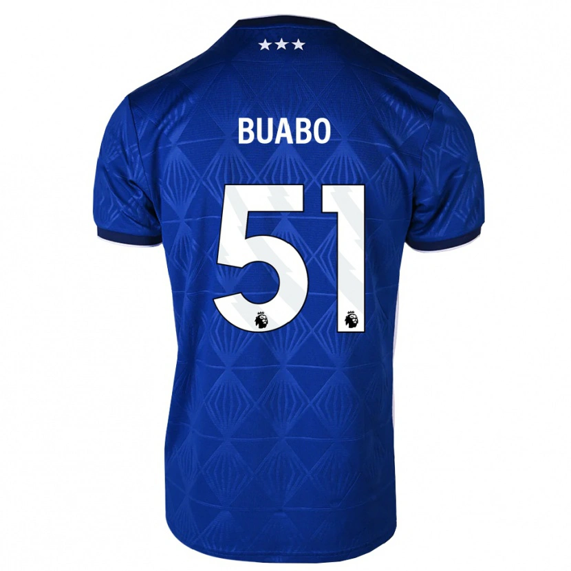 Danxen Kinderen Gerrard Buabo #51 Mediumblue Wit Rood Thuisshirt Thuistenue 2026/27 T-Shirt België