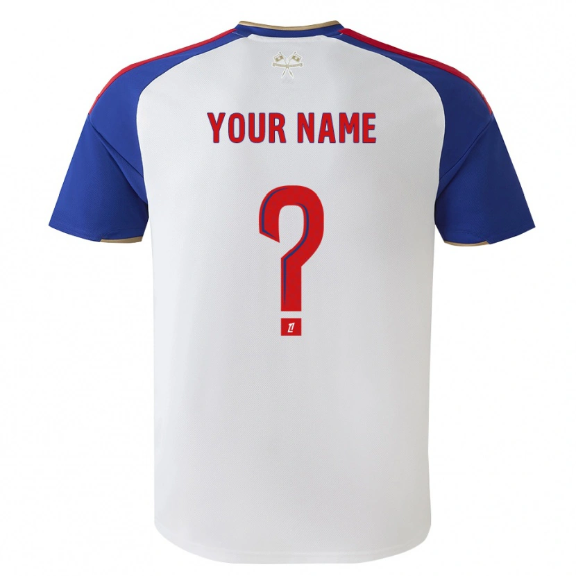 Danxen Kinderen Uw Naam #0 Royalblue Rood Wit Thuisshirt Thuistenue 2026/27 T-Shirt België