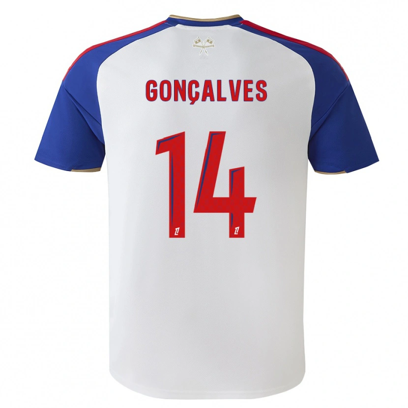 Danxen Kinderen Tiago Gonçalves #14 Royalblue Rood Wit Thuisshirt Thuistenue 2026/27 T-Shirt België