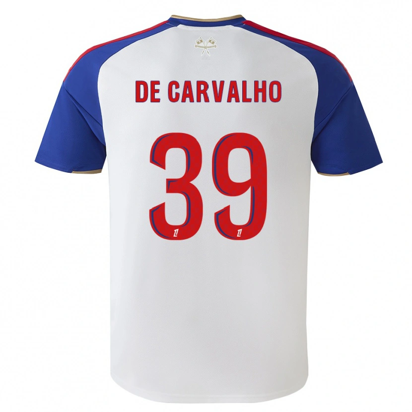 Danxen Kinderen Mathys De Carvalho #39 Royalblue Rood Wit Thuisshirt Thuistenue 2026/27 T-Shirt België
