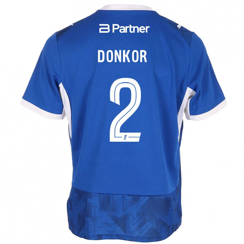 Danxen Kinderen Noah Donkor #2 Mediumblue Wit Thuisshirt Thuistenue 2026/27 T-Shirt België