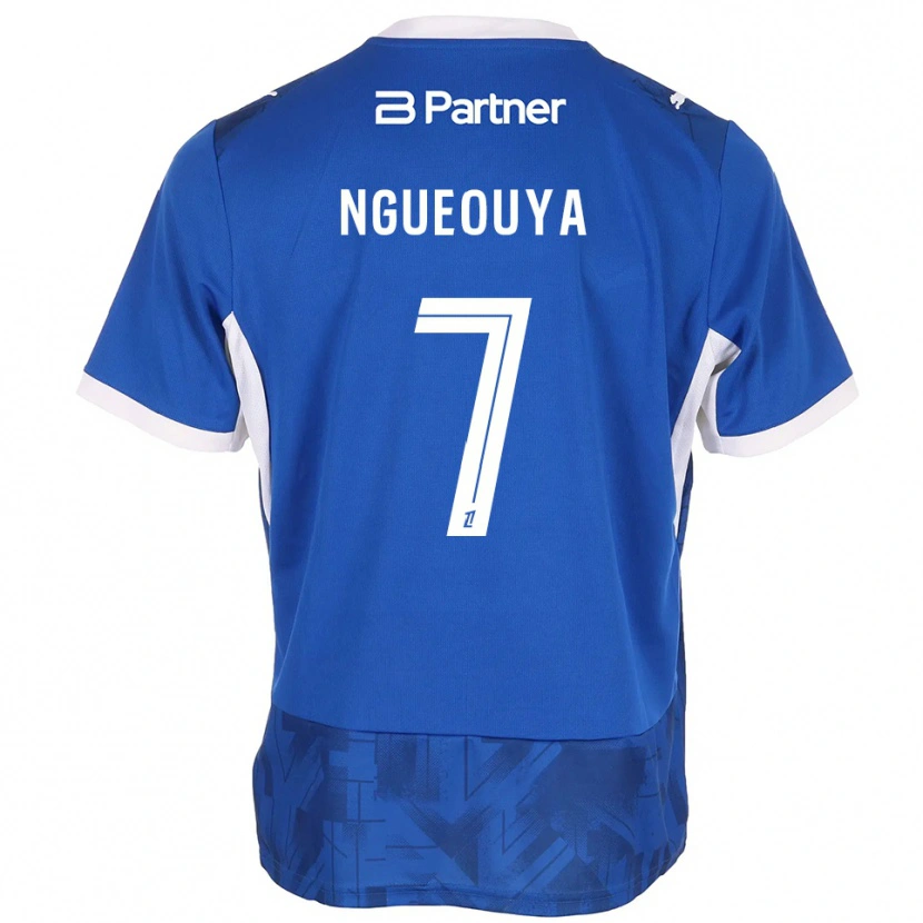 Danxen Kinderen Anthony N'gueouya #7 Mediumblue Wit Thuisshirt Thuistenue 2026/27 T-Shirt België