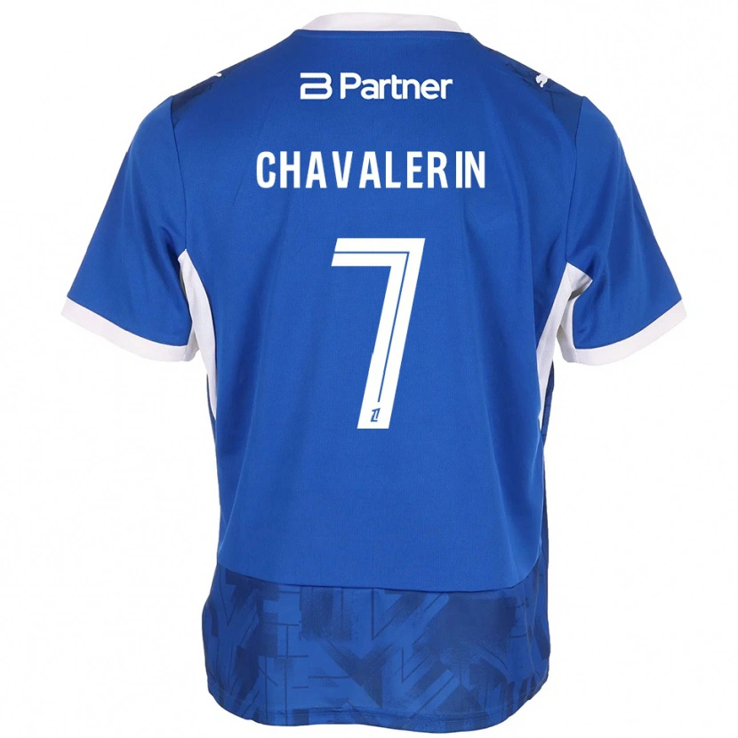 Danxen Kinderen Xavier Chavalerin #7 Mediumblue Wit Thuisshirt Thuistenue 2026/27 T-Shirt België