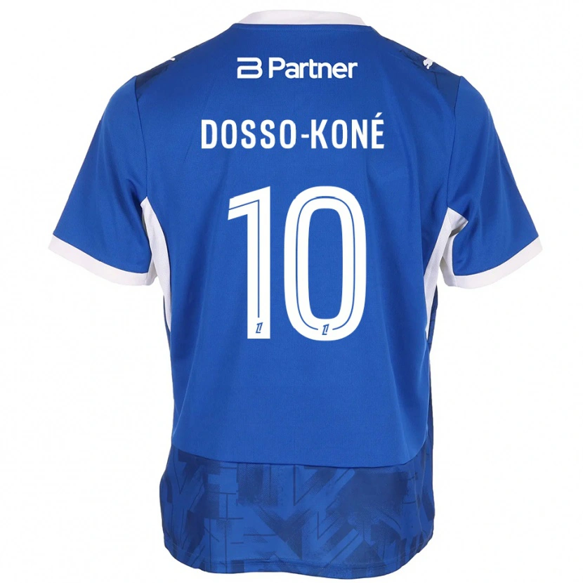 Danxen Kinderen Namory Dosso-Koné #10 Mediumblue Wit Thuisshirt Thuistenue 2026/27 T-Shirt België