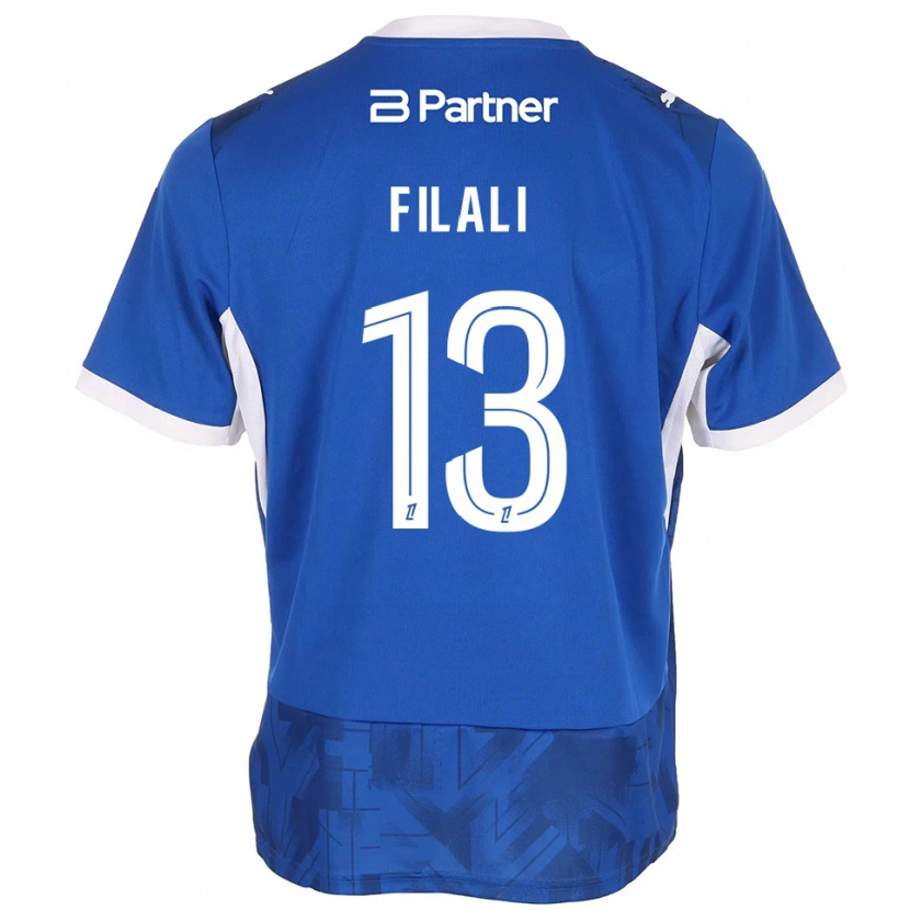 Danxen Kinderen Saad Filali #13 Mediumblue Wit Thuisshirt Thuistenue 2026/27 T-Shirt België