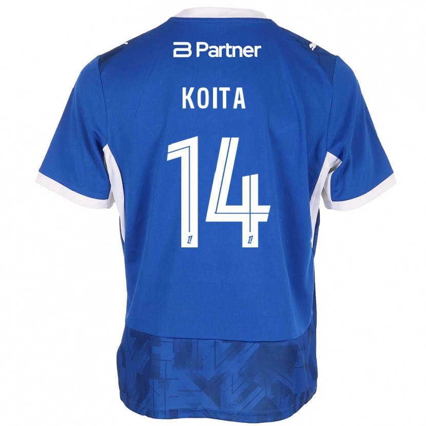 Danxen Kinderen Mahamadou Koita #14 Mediumblue Wit Thuisshirt Thuistenue 2026/27 T-Shirt België