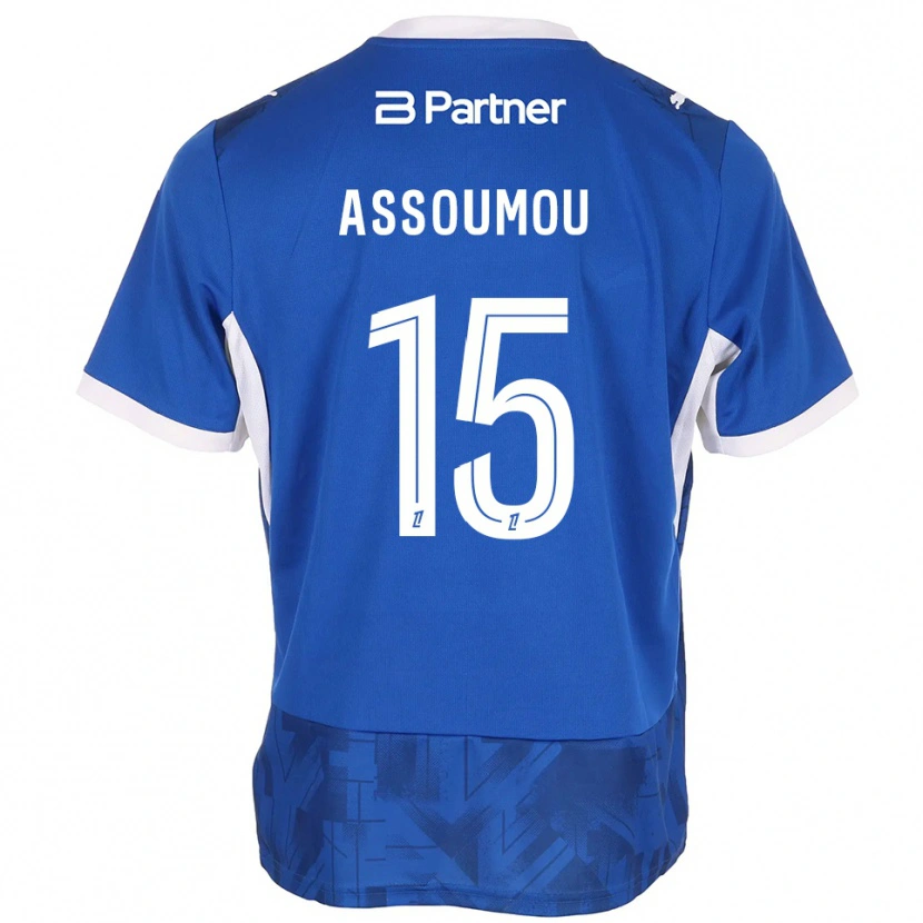 Danxen Kinderen Jaurès Assoumou #15 Mediumblue Wit Thuisshirt Thuistenue 2026/27 T-Shirt België