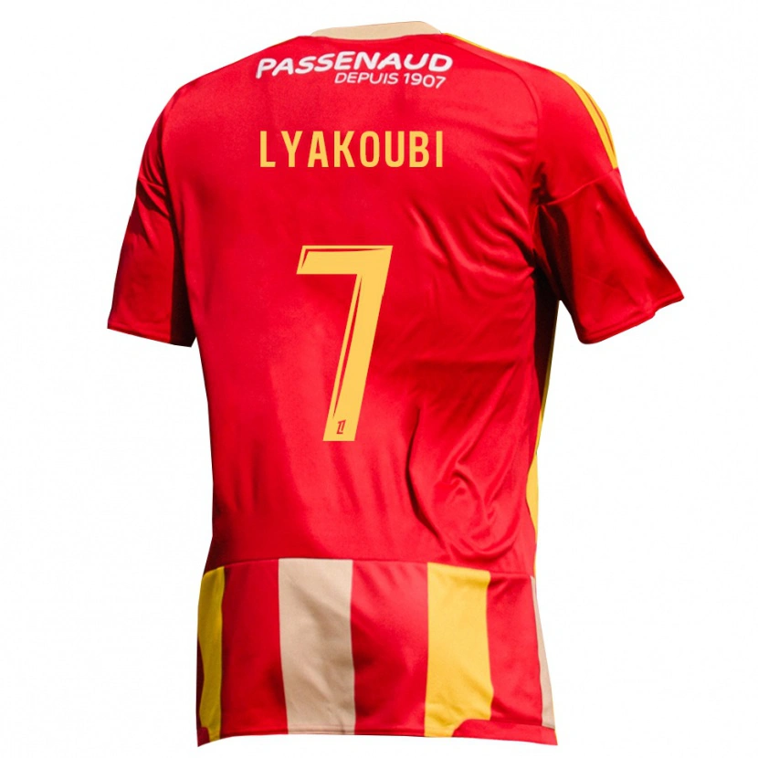 Danxen Kinderen Oussama Lyakoubi #7 Geel Rood Groen Thuisshirt Thuistenue 2026/27 T-Shirt België
