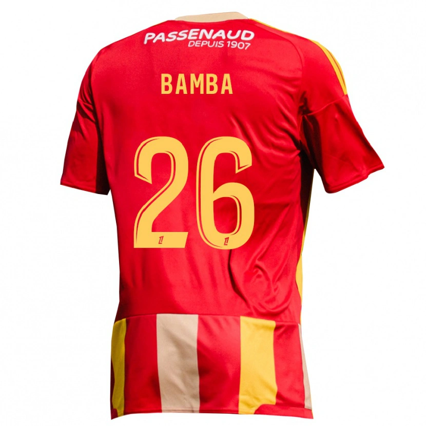 Danxen Kinderen Rayan Bamba #26 Geel Rood Groen Thuisshirt Thuistenue 2026/27 T-Shirt België