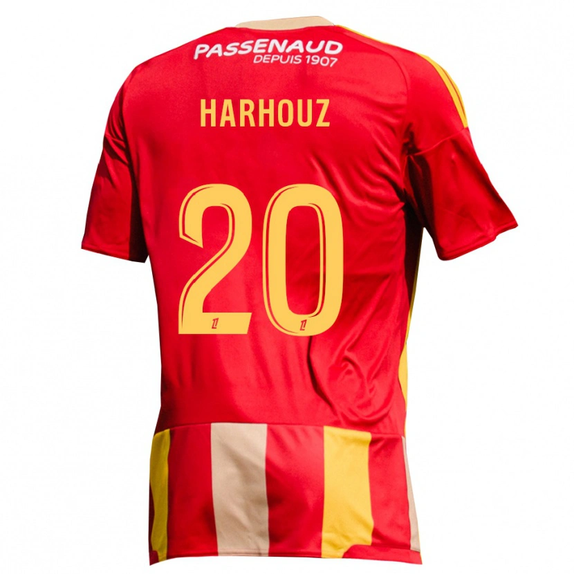 Danxen Kinderen William Harhouz #20 Geel Rood Groen Thuisshirt Thuistenue 2026/27 T-Shirt België