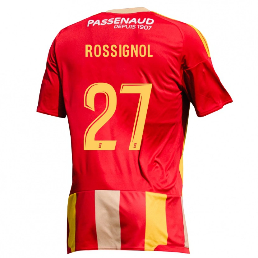 Danxen Kinderen Martin Rossignol #27 Geel Rood Groen Thuisshirt Thuistenue 2026/27 T-Shirt België