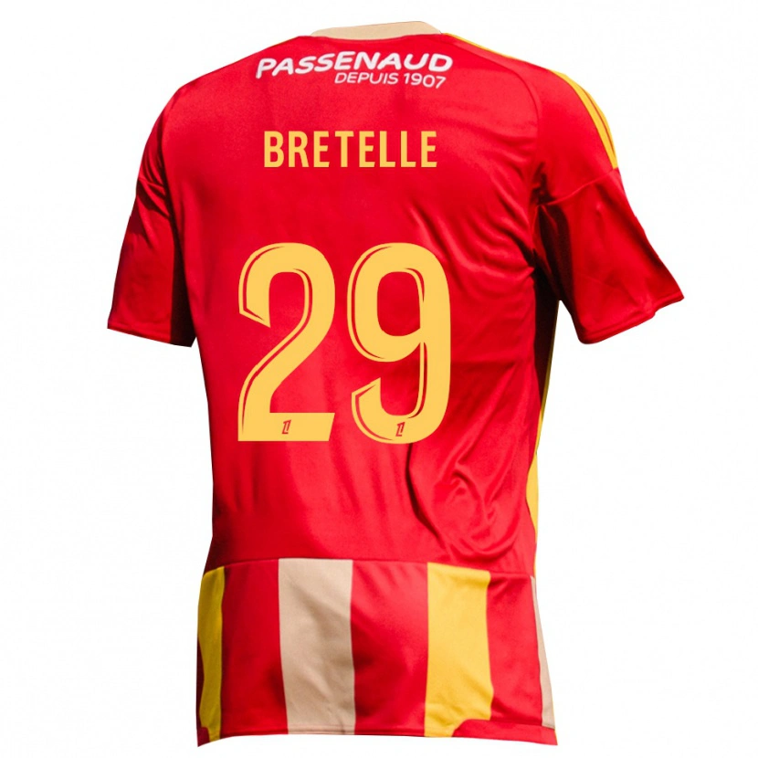 Danxen Kinderen Lucas Bretelle #29 Geel Rood Groen Thuisshirt Thuistenue 2026/27 T-Shirt België