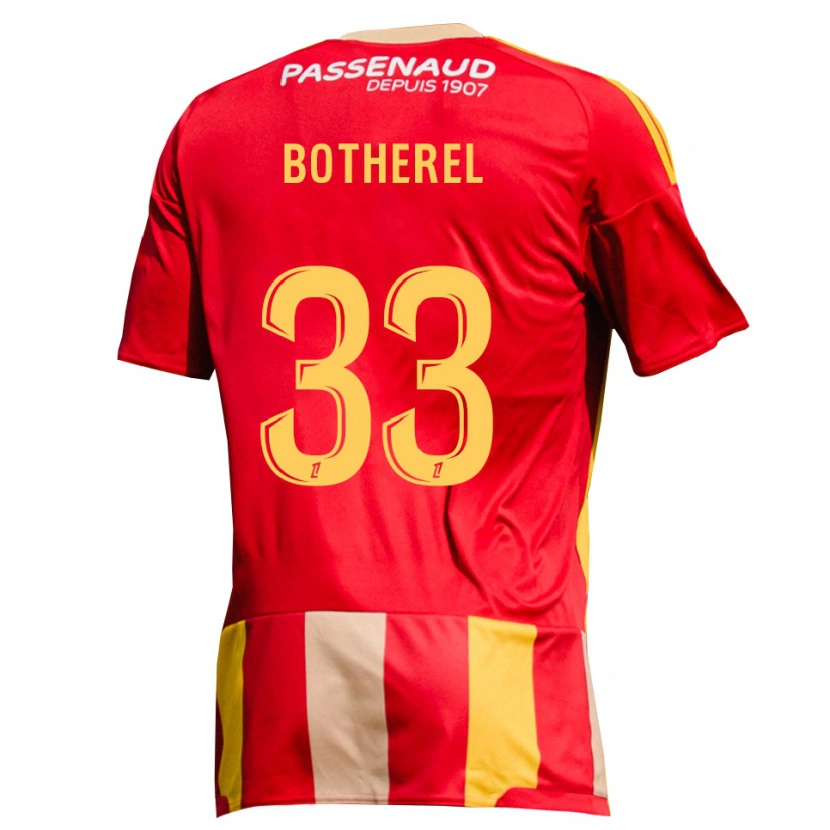 Danxen Kinderen Lucas Botherel #33 Geel Rood Groen Thuisshirt Thuistenue 2026/27 T-Shirt België