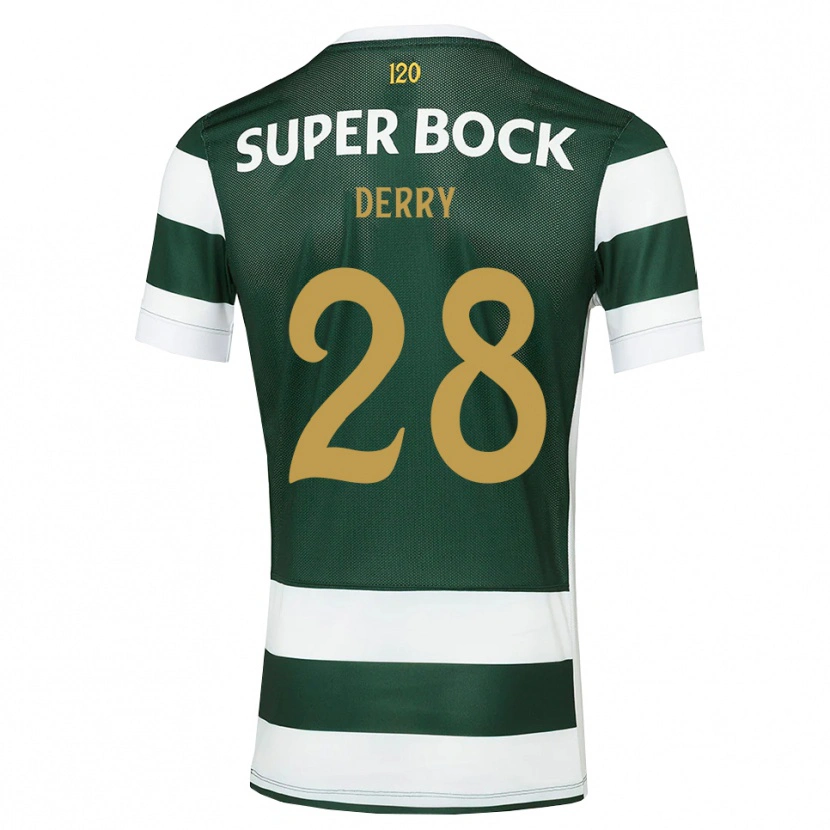 Danxen Kinderen Jesse Derry #28 Donkerleigrijswit Thuisshirt Thuistenue 2026/27 T-Shirt België