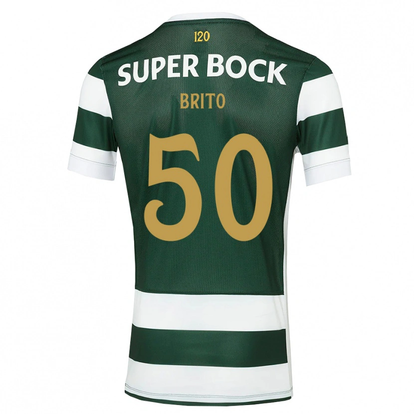 Danxen Kinderen Alexandre Brito #50 Donkerleigrijswit Thuisshirt Thuistenue 2026/27 T-Shirt België