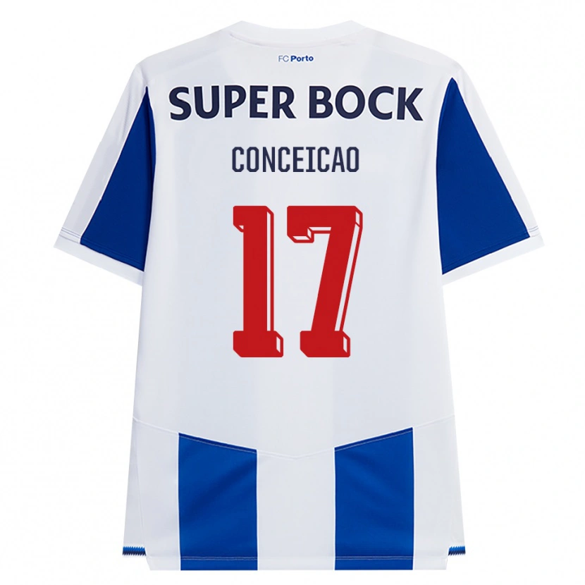 Danxen Kinderen Rodrigo Conceicao #17 Blauw Wit Rood Thuisshirt Thuistenue 2026/27 T-Shirt België