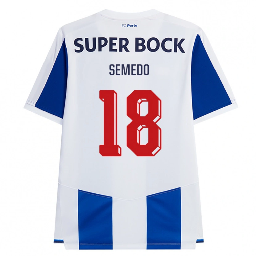 Danxen Kinderen Adriana Semedo #18 Blauw Wit Rood Thuisshirt Thuistenue 2026/27 T-Shirt België