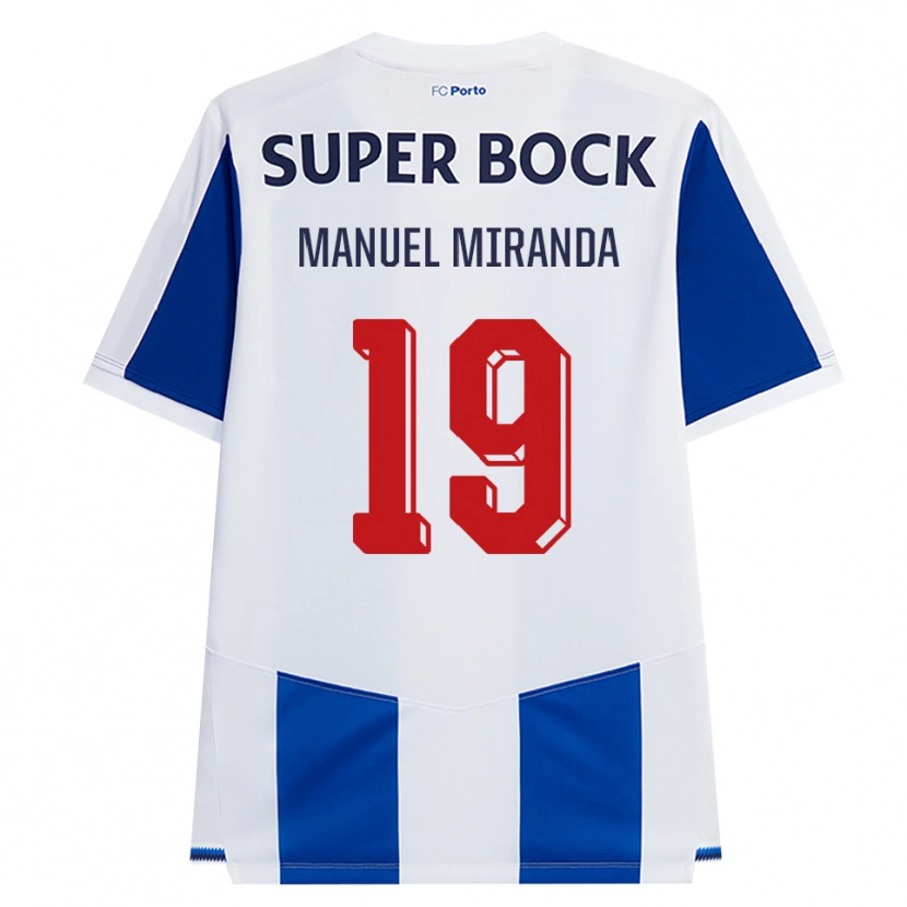 Danxen Kinderen Manuel Miranda #19 Blauw Wit Rood Thuisshirt Thuistenue 2026/27 T-Shirt België