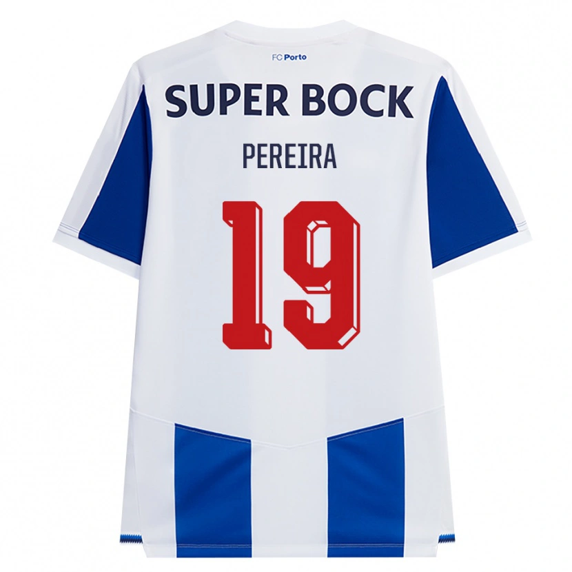 Danxen Kinderen João Pereira #19 Blauw Wit Rood Thuisshirt Thuistenue 2026/27 T-Shirt België