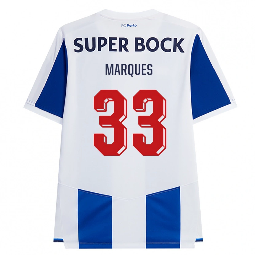 Danxen Kinderen Bárbara Marques #33 Blauw Wit Rood Thuisshirt Thuistenue 2026/27 T-Shirt België