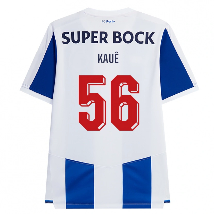 Danxen Kinderen Kauê Rodrigues Pessanha #56 Blauw Wit Rood Thuisshirt Thuistenue 2026/27 T-Shirt België