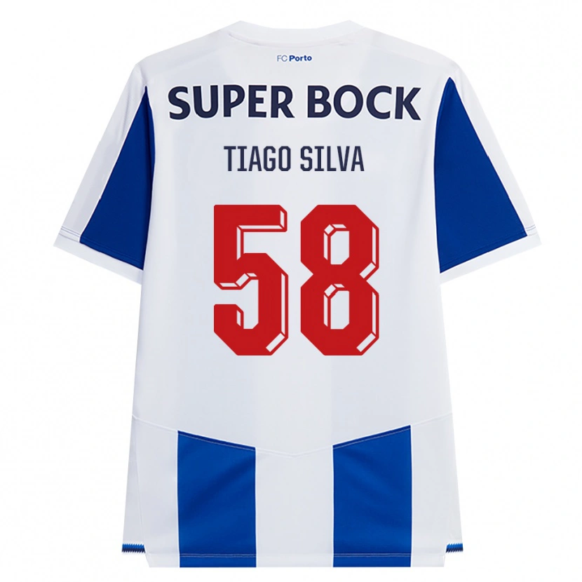 Danxen Kinderen Tiago Silva #58 Blauw Wit Rood Thuisshirt Thuistenue 2026/27 T-Shirt België