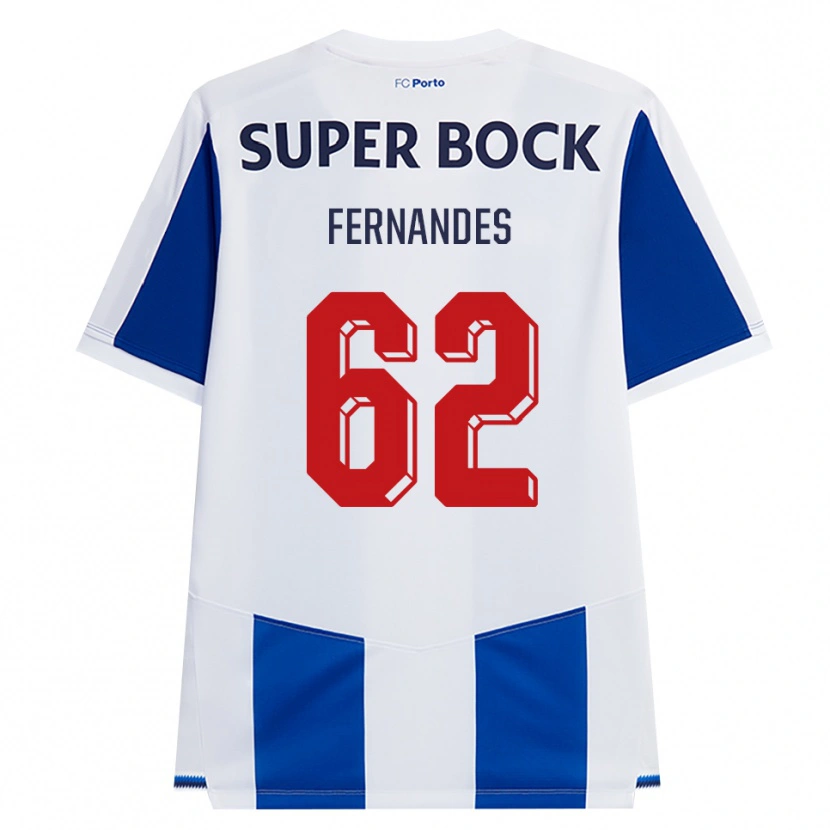 Danxen Kinderen Rodrigo Fernandes #62 Blauw Wit Rood Thuisshirt Thuistenue 2026/27 T-Shirt België