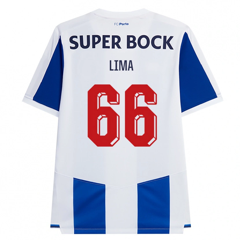 Danxen Kinderen Bernardo Lima #66 Blauw Wit Rood Thuisshirt Thuistenue 2026/27 T-Shirt België