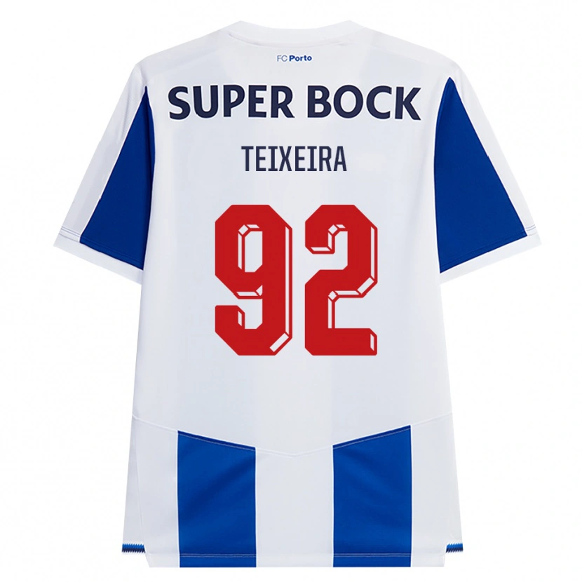 Danxen Kinderen João Teixeira #92 Blauw Wit Rood Thuisshirt Thuistenue 2026/27 T-Shirt België