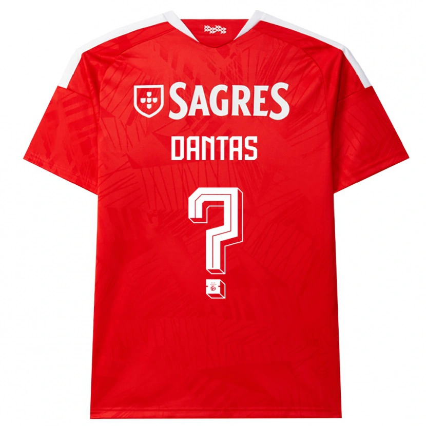 Danxen Kinderen Tiago Dantas #0 Rood Wit Geel Thuisshirt Thuistenue 2026/27 T-Shirt België