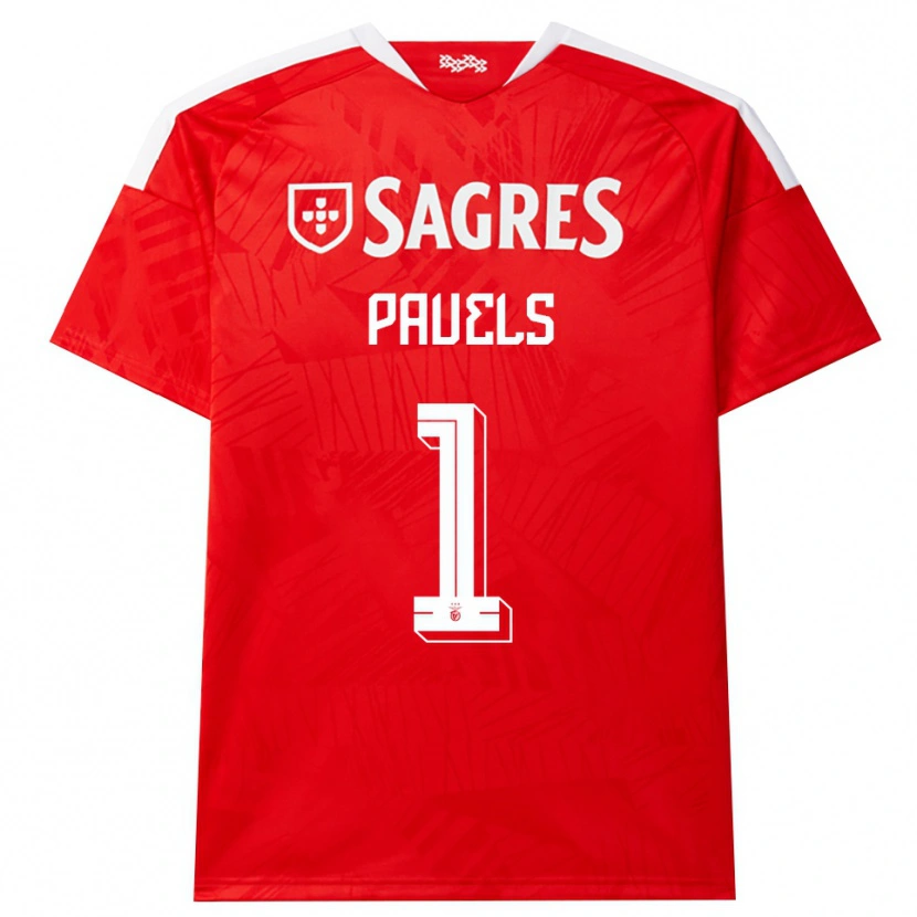 Danxen Kinderen Lena Pauels #1 Rood Wit Geel Thuisshirt Thuistenue 2026/27 T-Shirt België