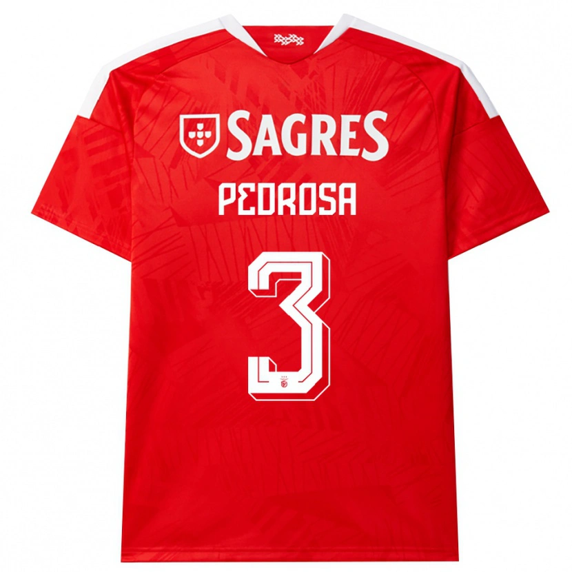 Danxen Kinderen Tomás Pedrosa #3 Rood Wit Geel Thuisshirt Thuistenue 2026/27 T-Shirt België