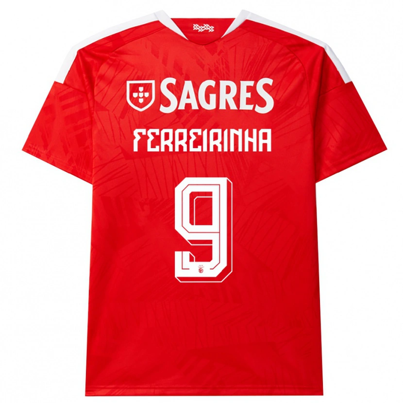 Danxen Kinderen Afonso Ferreirinha #9 Rood Wit Geel Thuisshirt Thuistenue 2026/27 T-Shirt België