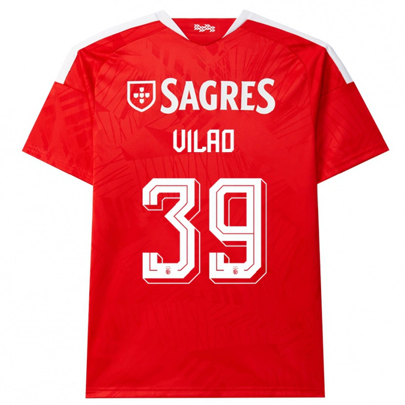 Danxen Kinderen Carolina Vilao #39 Rood Wit Geel Thuisshirt Thuistenue 2026/27 T-Shirt België