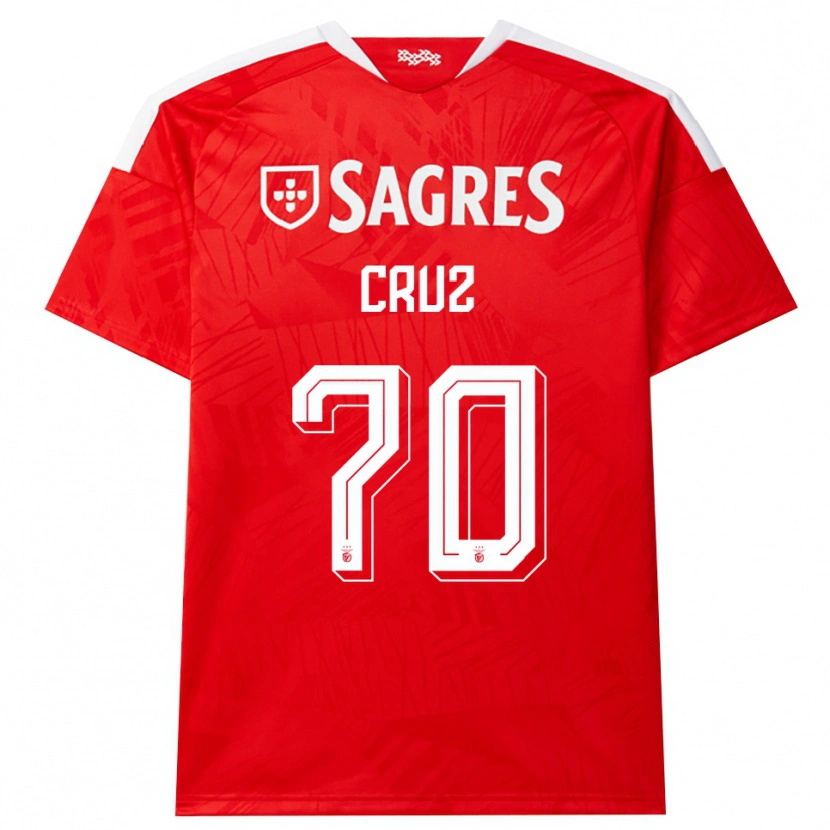 Danxen Kinderen Filipe Cruz #70 Rood Wit Geel Thuisshirt Thuistenue 2026/27 T-Shirt België