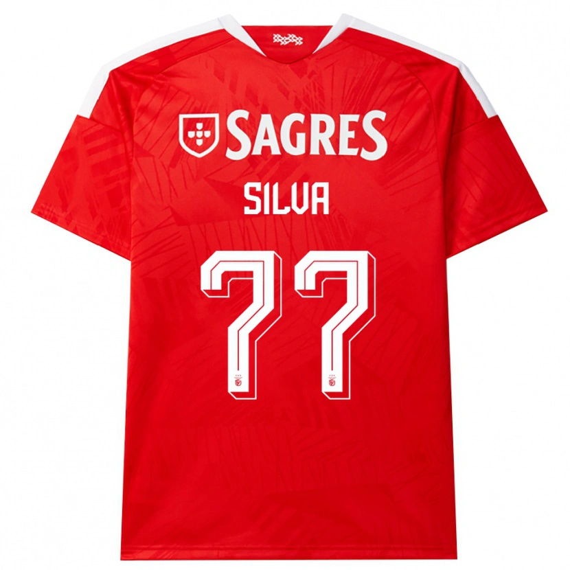 Danxen Kinderen Jessica Silva #77 Rood Wit Geel Thuisshirt Thuistenue 2026/27 T-Shirt België