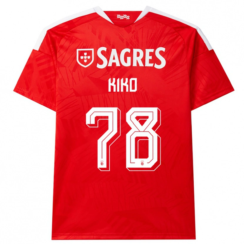 Danxen Kinderen Kiko #78 Rood Wit Geel Thuisshirt Thuistenue 2026/27 T-Shirt België