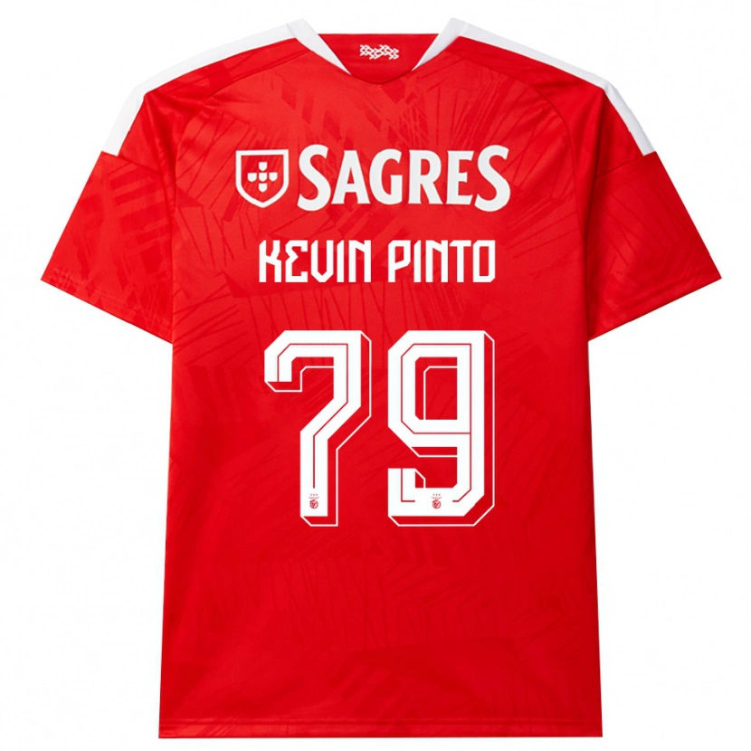 Danxen Kinderen Kevin Pinto #79 Rood Wit Geel Thuisshirt Thuistenue 2026/27 T-Shirt België