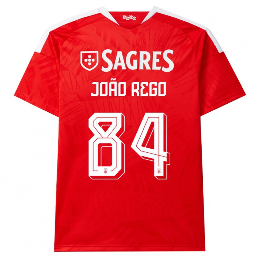 Danxen Kinderen João Rego #84 Rood Wit Geel Thuisshirt Thuistenue 2026/27 T-Shirt België