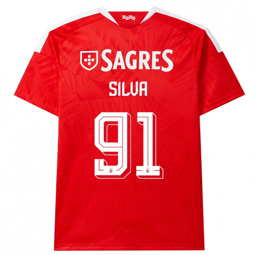 Danxen Kinderen Francisco Silva #91 Rood Wit Geel Thuisshirt Thuistenue 2026/27 T-Shirt België