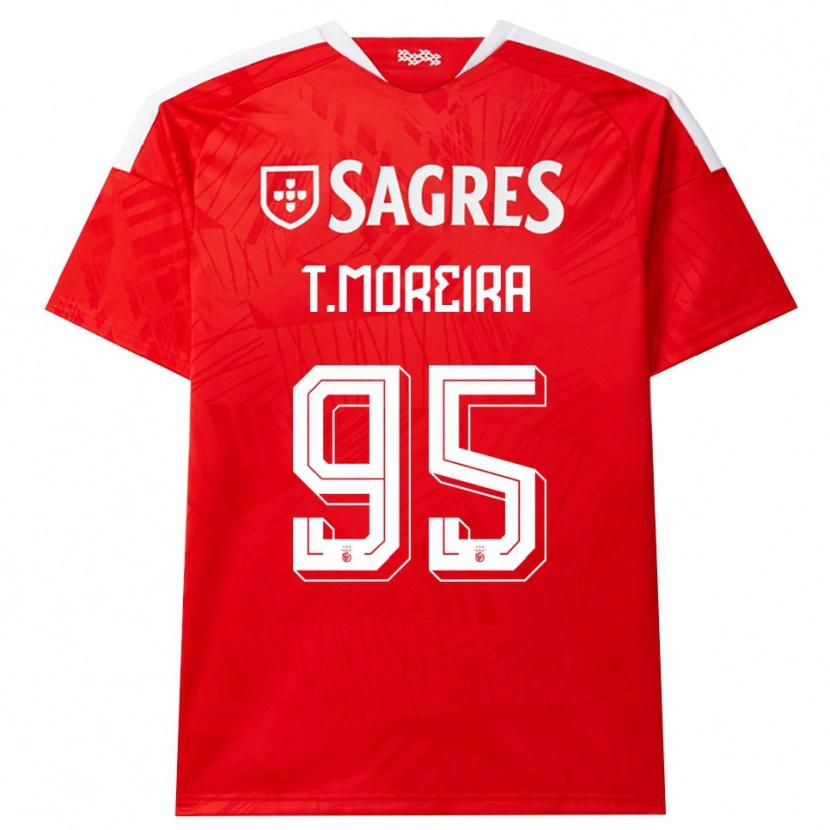 Danxen Kinderen Tomás Cruz #95 Rood Wit Geel Thuisshirt Thuistenue 2026/27 T-Shirt België