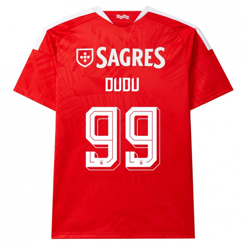 Danxen Kinderen Dudu #99 Rood Wit Geel Thuisshirt Thuistenue 2026/27 T-Shirt België
