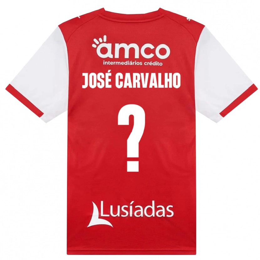 Danxen Kinderen José Carvalho #0 Wit Rood Zwart Thuisshirt Thuistenue 2026/27 T-Shirt België